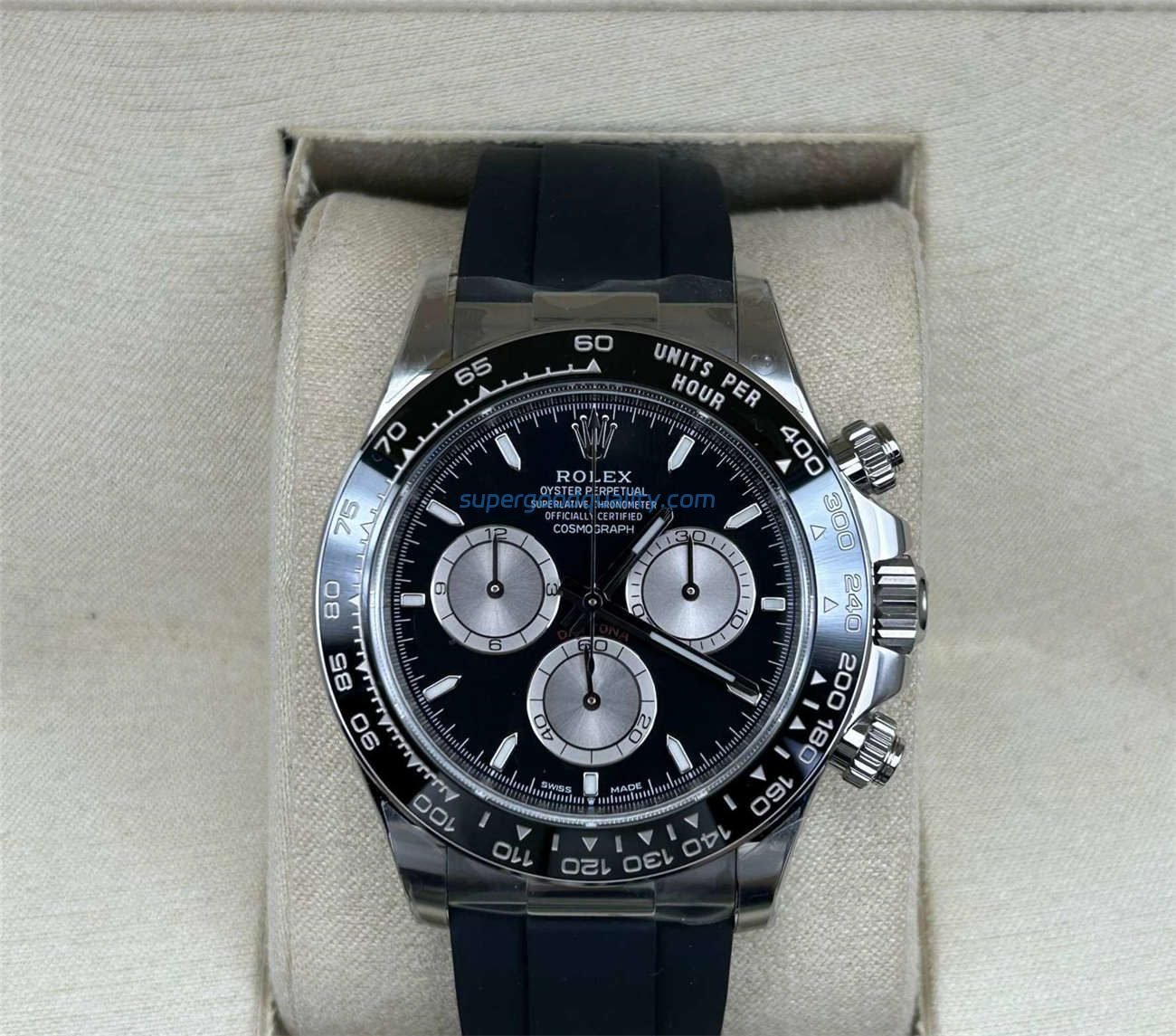 1-21.jpg Rolex Daytona 126519LN Replica – Clean Factory White Gold Black Dial - 图片 1