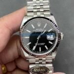 Clean Factory Datejust 36 126234 – 36mm Black Dial Rolex Clone