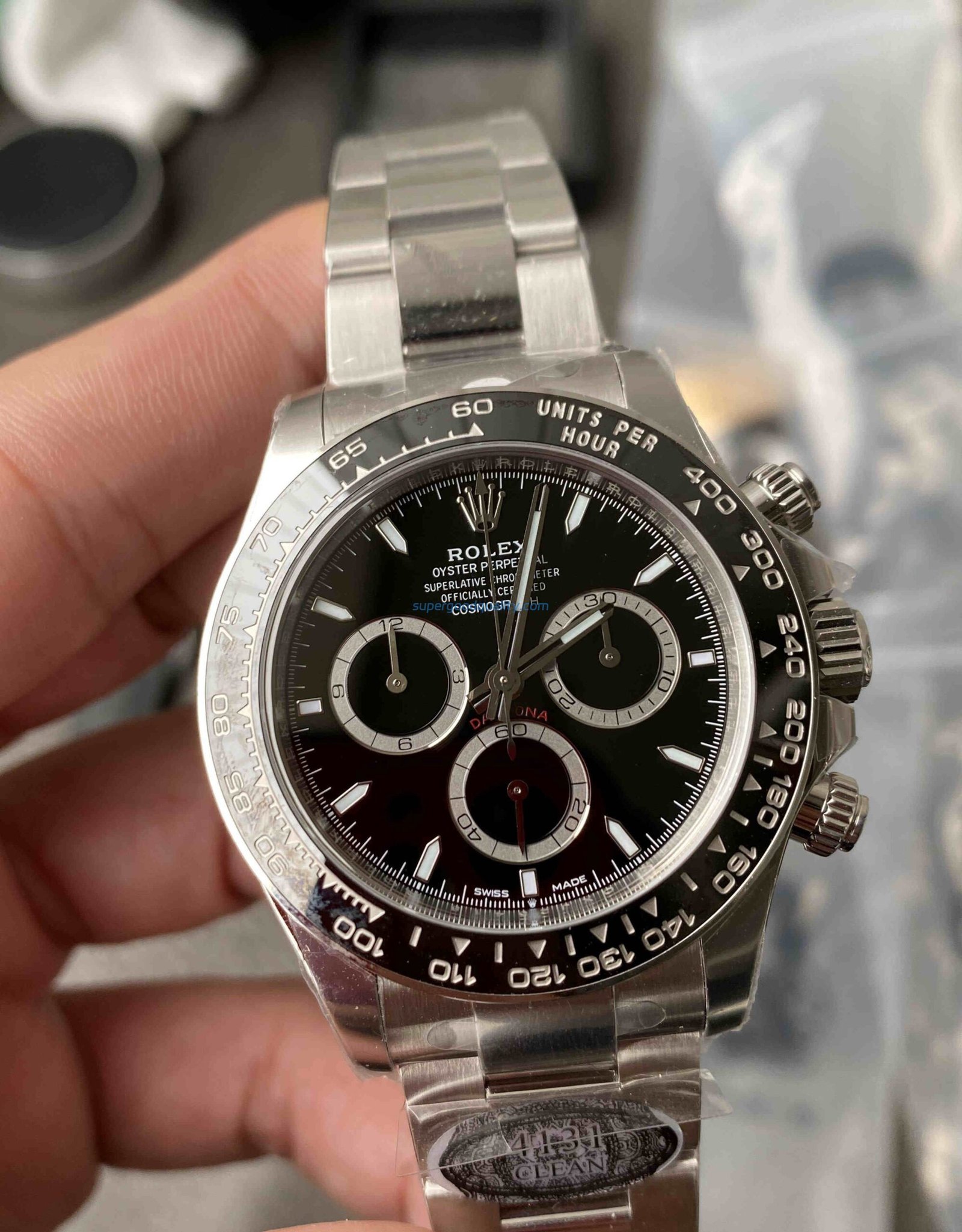 6-240304021G03Z-scaled-1.jpg Clean Factory Daytona Black Ceramic 4131 – Full Black Rolex Daytona Clone - 图片 1