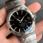 VS Factory Omega Constellation 38mm Black Sunburst Dial Steel Bezel Stainless Steel Bracelet (123.10.38.21.01.001) 1:1 Super Clone – DD8500 Movement - 图片 3