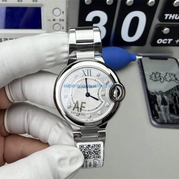 AF Factory Cartier Ballon Bleu Replica Watch – 33mm Quartz (Swiss Ronda Movement)