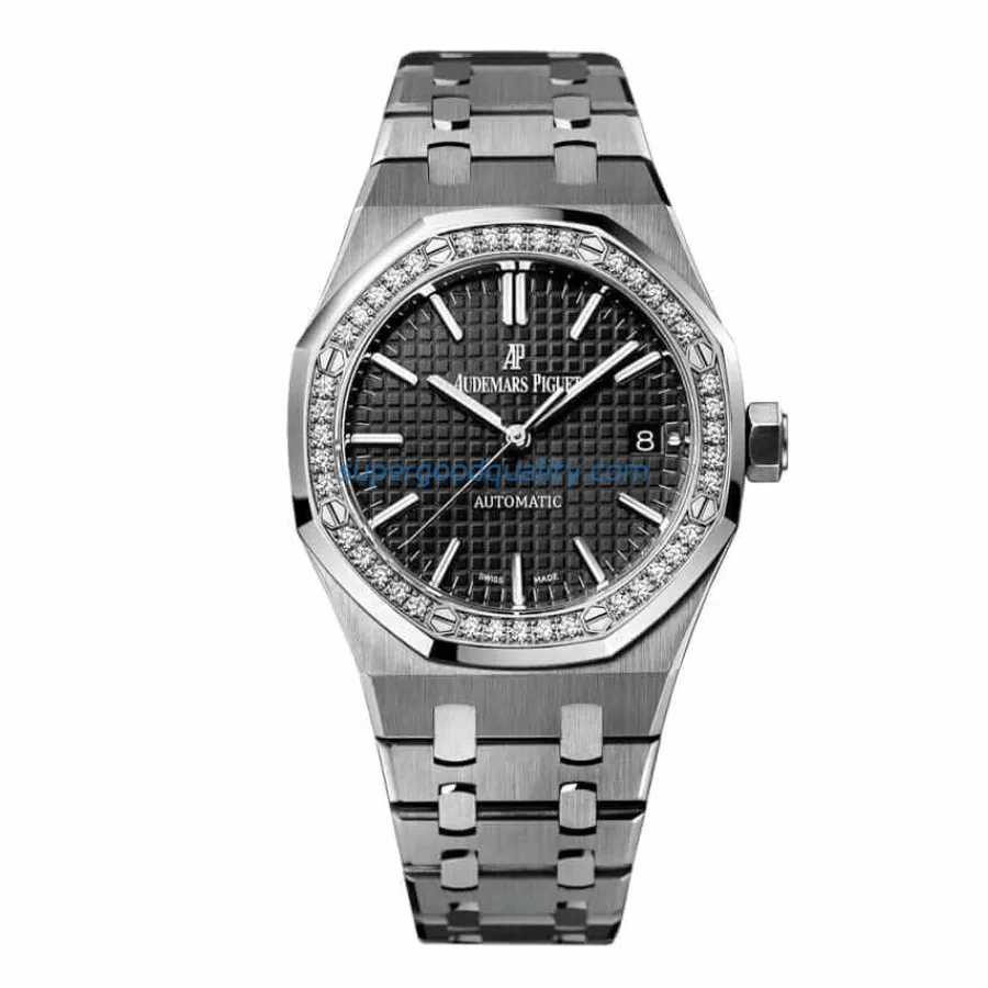 Audemars-Piguet-Royal-Oak-15451ST.ZZ_.1256ST.01-Replica-1.webp Audemars Piguet Royal Oak 15451ST “Diamond Bezel Silver Dial” Ultra Fine Replica - 图片 1