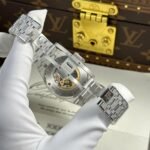 AUDEMARS PIGUET REPLICA WATCH ROYAL OAK 15407 FROSTED GOLD SKELETON DIAL THB FACTORY 41MM - 图片 11