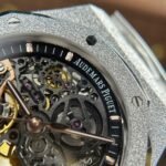 AUDEMARS PIGUET REPLICA WATCH ROYAL OAK 15407 FROSTED GOLD SKELETON DIAL THB FACTORY 41MM - 图片 7
