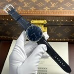 AUDEMARS PIGUET CODE 11.59 ref.15210 GOOD IMITATION WATCH BLUE DIAL LEATHER STRAP APS FACTORY 41MM