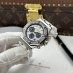 AUDEMARS PIGUET SUPER CLONE WATCHES ROYAL OAK OFFSHORE CHRONOGRAPH 26231 WHITE DIAL RHINESTONE BEZEL APS FACTORY 37MM - 图片 2