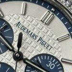AUDEMARS PIGUET SUPER CLONE WATCHES ROYAL OAK OFFSHORE CHRONOGRAPH 26231 WHITE DIAL RHINESTONE BEZEL APS FACTORY 37MM - 图片 6
