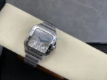 CARTIER SANTOS BEST REPLICA WATCH SKELETON DIAL STAINLESS STEEL AUTOMATIC 39.8MM - 图片 3