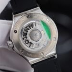 HUBLOT CLASSIC FUSION REPLICA WATCH GREY DIAL CASE FULL DIAMOND MOISSANITE 38MM - 图片 8