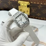 HUBLOT SPIRIT OF BIG BANG 665.NE.2010.LR.1604 WHITE DIAL BEST SUPER CLONE WATCH RHINESTONE ON CASE 39MM