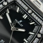 HUBLOT SPIRIT OF BIG BANG 662.CX.1170.RX.1204 REPLICA WATCH ALL BLACK RHINESTONE ON BEZEL 39MM - 图片 4