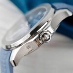 PATEK PHILIPPE AQUANAUT 5164G IMITATION WATCH BLUE PASTEL DIAL RUBBER STRAP PPF FACTORY 40.8MM - 图片 8
