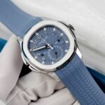PATEK PHILIPPE AQUANAUT 5164G IMITATION WATCH BLUE PASTEL DIAL RUBBER STRAP PPF FACTORY 40.8MM - 图片 3
