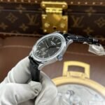 PATEK PHILIPPE CALATRAVA 6119 BEST REPLICA WATCHES GREY DIAL LEATHER STRAP 39MM - 图片 4