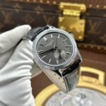 PATEK PHILIPPE CALATRAVA 6119 BEST REPLICA WATCHES GREY DIAL LEATHER STRAP 39MM - 图片 3
