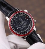 PATEK PHILIPPE IMITATION WATCH GRAND COMPLICATIONS 6104G BLACK DIAL RED RHINESTONE BEZEL 40MM - 图片 3