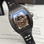 RICHARD MILLE RM47 BEST REPLICA WATCH CERAMIC CASE SAMURAI DIAL RUBBER STRAP 42.7MM - 图片 3