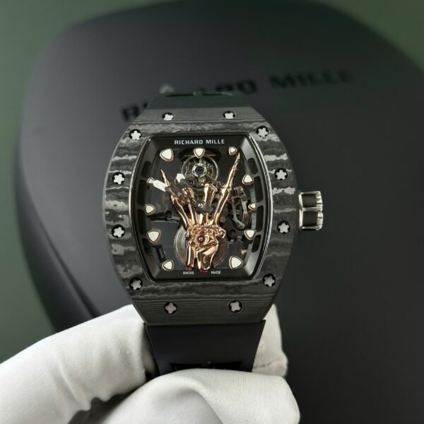 RICHARD MILLE RM66 REPLICA WATCHES CARBON CASE ROCK N ROLL DIAL TOURBILLON 42.7×49.9MM