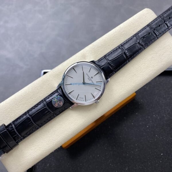 VACHERON CONSTANTIN PATRIMONY 81180G SMOKED GREY DIAL REPLICA WATCHES LEATHER STRAP 40MM