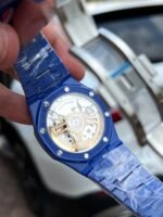 Audemars Piguet Royal Oak 15500CE Blue Ceramic Best Replicas White Dial APS Factory 41mm - 图片 7