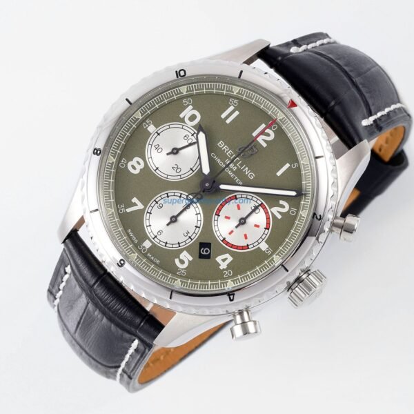 Breitling Navitimer Replica Watch Military Green Dial EF Factory 43mm