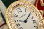 Cartier Baignoire Green Leather Strap Best Replica Watch AF Factory 23x31mm - 图片 4