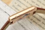 Cartier Tank Rose Gold Best Replica Watch Brown Leather Strap 22x29mm - 图片 7
