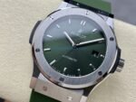 Hublot Classic Fusion Titanium Green Color Fake Watch HB Factory 42mm - 图片 3
