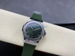 Hublot Classic Fusion Titanium Green Color Fake Watch HB Factory 42mm