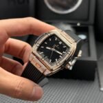 Hublot Spirit Of Big Bang One Click Rose Gold Watch With Stones Black Dial 39mm - 图片 5