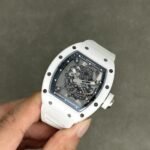 Richard Mille RM055 White Ceramic Customize Watch Caliber RMUL2 Movement 42.7×49.9mm