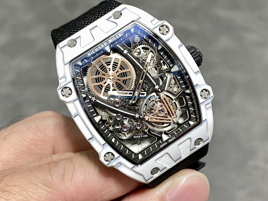 Dong-Ho-Richard-Mille-RM27-05-Flying-Tourbillon-Rafael-Nadal-Sieu-Mong-38-Grams-38x48mm-5 Richard Mille RM27-05 Flying Tourbillon Rafael Nadal Replica Watch 38 Grams 38x48mm - 图片 1