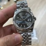 VS Factory Rolex Datejust 41mm Sunburst Slate Grey Dial Fluted Bezel Jubilee Bracelet (126334) 1:1 Super Clone – DD3235 Movement