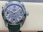 VS Factory Omega Seamaster Planet Ocean 600M 43.5mm Grey Dial Green Ceramic Bezel Green Rubber Strap (215.32.44.21.06.001) 1:1 Super Clone – DD8900 Movement - 图片 2