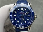 VS Factory Omega Seamaster Diver 300M 42mm Blue Wave Dial Blue Ceramic Bezel Blue Rubber Strap (210.32.42.20.03.001) 1:1 Super Clone – DD8800 Movement - 图片 2