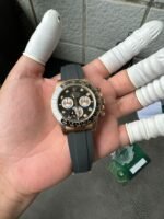 VS Factory Rolex Cosmograph Daytona “Black Diamond” Everose Gold Rubeer Strap(126515LN) 1:1 Super Clone – DD4131 Movement - 图片 5