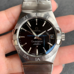 VS Factory Omega Constellation 38mm Black Sunburst Dial Steel Bezel Stainless Steel Bracelet (123.10.38.21.01.001) 1:1 Super Clone – DD8500 Movement - 图片 2