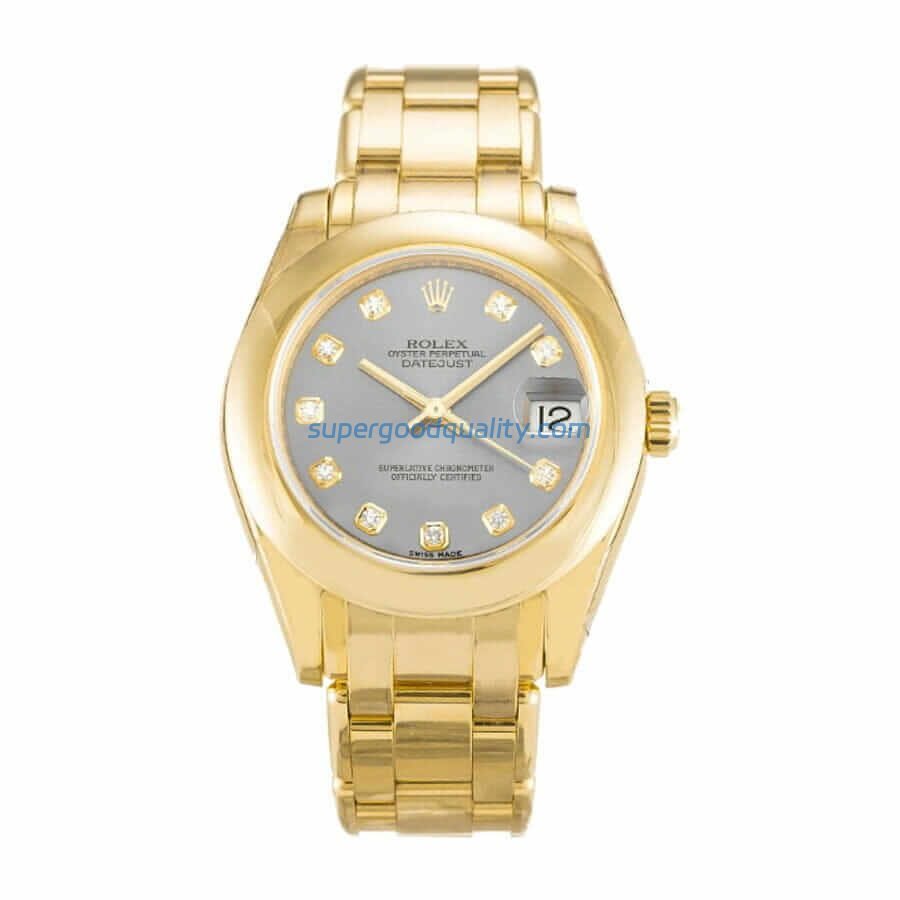 gold-rolex-diamond-bezel-replica.jpg Rolex Pearl Master 81208 Gold & Diamond Dial Super Clone Premium Replica 1:1 - 图片 1