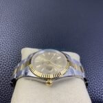 VS Factory Rolex Datejust 41mm Two-Tone Yellow Gold Champagne Sunburst Dial Fluted Bezel Oyster Bracelet (126333) 1:1 Super Clone – DD3235 Movement - 图片 8