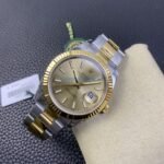 VS Factory Rolex Datejust 41mm Two-Tone Yellow Gold Champagne Sunburst Dial Fluted Bezel Oyster Bracelet (126333) 1:1 Super Clone – DD3235 Movement - 图片 5