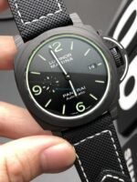 VS Factory Panerai Luminor Marina 44mm Black Dial Luminous Arabic Numerals Black Sportech Strap Smooth Bezel(PAM01118) 1:1 Super Clone – DDP.9010 Movement - 图片 3