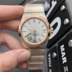VS Factory Omega Constellation Co-Axial 38mm Two-Tone Silver Dial (123.20.38.21.02.001) 1:1 Super Clone – DD8500 Movement