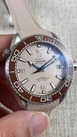 VS Factory Omega Seamaster Planet Ocean 600M 43.5mm Beige Dial Brown Bezel (215.32.44.21.09.001) 1:1 Super Clone – DD8900 Movement - 图片 4