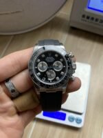 VS Factory Rolex Cosmograph Daytona White Gold “Ghost” Diamond Dial Rubber Strap (126519LN) 1:1 Super Clone – DD4131 Movement
