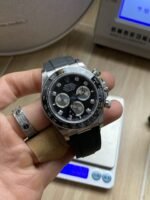 VS Factory Rolex Cosmograph Daytona White Gold “Ghost” Diamond Dial Rubber Strap (126519LN) 1:1 Super Clone – DD4131 Movement - 图片 3