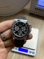 VS Factory Rolex Cosmograph Daytona White Gold “Ghost” Diamond Dial Rubber Strap (126519LN) 1:1 Super Clone – DD4131 Movement - 图片 4