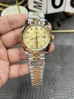 VS Factory Rolex Datejust 41mm  Two-Tone Gold Champagne Diamond Dial Fluted Bezel Jubilee Bracelet (126333) 1:1 Super Clone – DD3235 Movement - 图片 2
