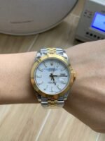 VS Factory Rolex Datejust 41mm Two-Tone Yellow Gold White Dial Smooth Bezel Jubilee Bracelet (126303) 1:1 Super Clone – DD3235 Movement - 图片 5