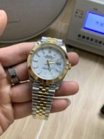 VS Factory Rolex Datejust 41mm Two-Tone Yellow Gold White Dial Smooth Bezel Jubilee Bracelet (126303) 1:1 Super Clone – DD3235 Movement - 图片 3