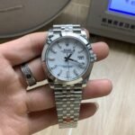 VS Factory Rolex Datejust 41mm Pure White Dial Smooth Bezel Jubilee Bracelet (126300) 1:1 Super Clone – DD3235 Movement